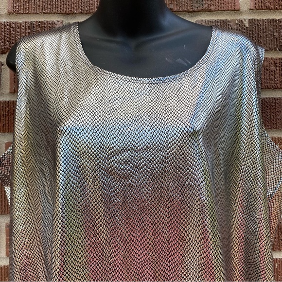 CSC Studio Metallic soft Gold NWT Tank Top Size 1X - Picture 2 of 6